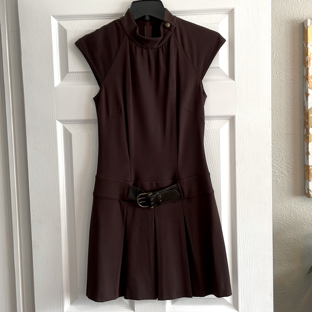 Laundry by Shelli Segal Size 2 Chocolate Brown Mini Dress